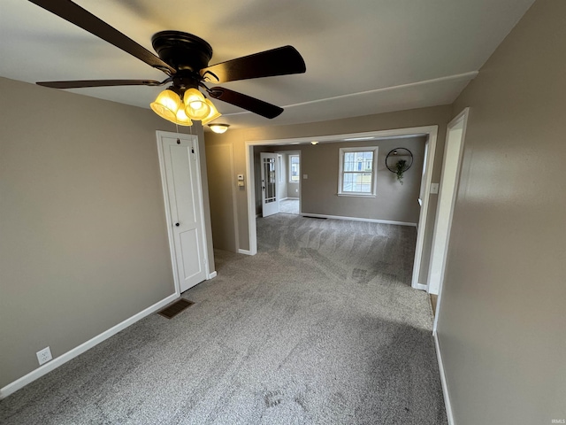 corridor featuring carpet flooring