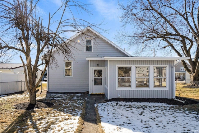 view of front of home