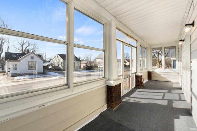 view of sunroom / solarium