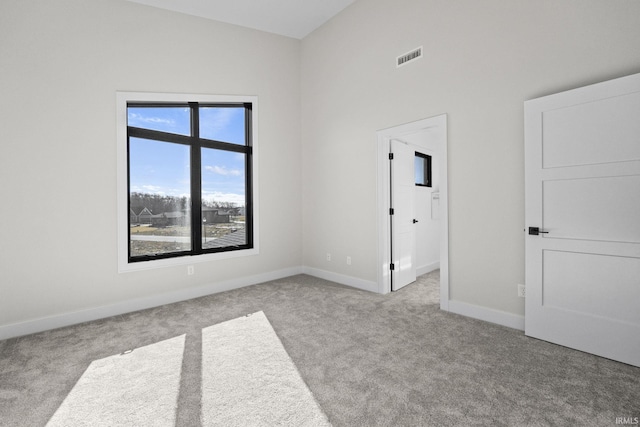 view of carpeted empty room