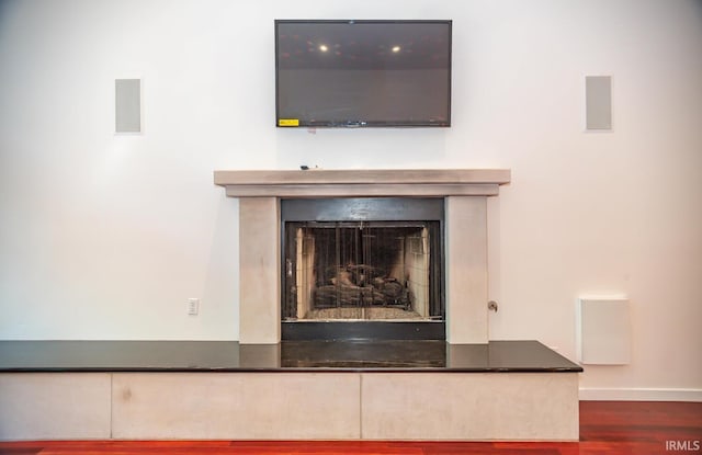 room details featuring hardwood / wood-style flooring