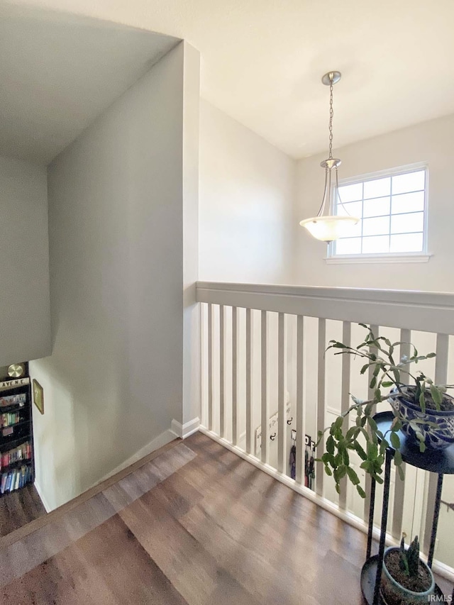 hall featuring hardwood / wood-style flooring