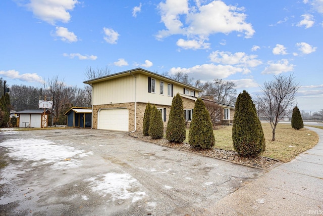 view of home's exterior featuring a garage