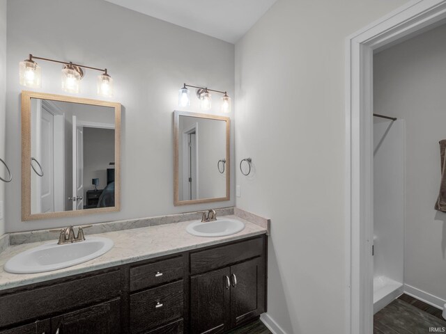 bathroom with vanity