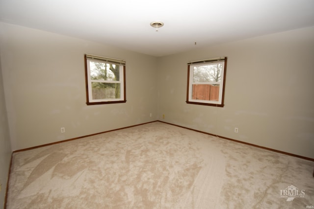 view of carpeted empty room