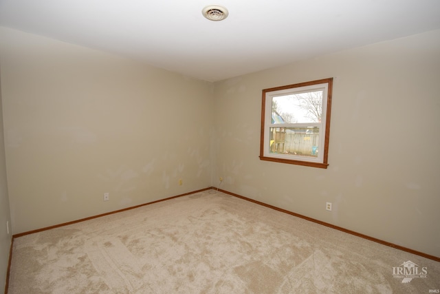 view of carpeted empty room