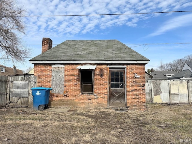 view of outdoor structure