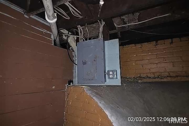 utility room with electric panel