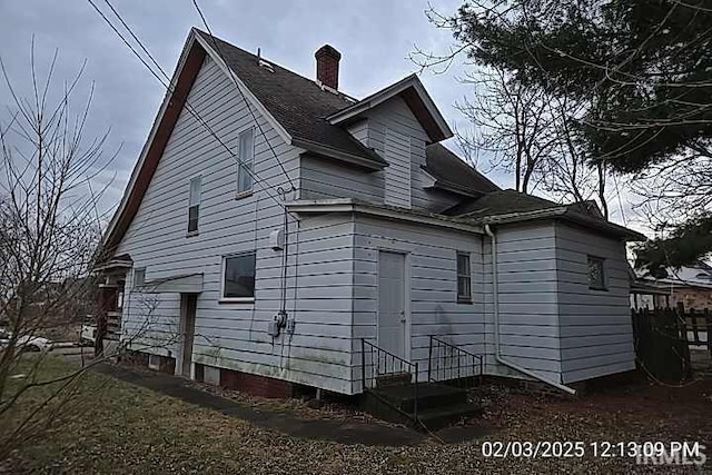 view of side of home