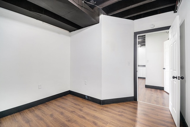 interior space with wood-type flooring