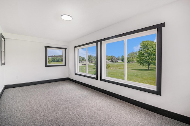 empty room with carpet floors