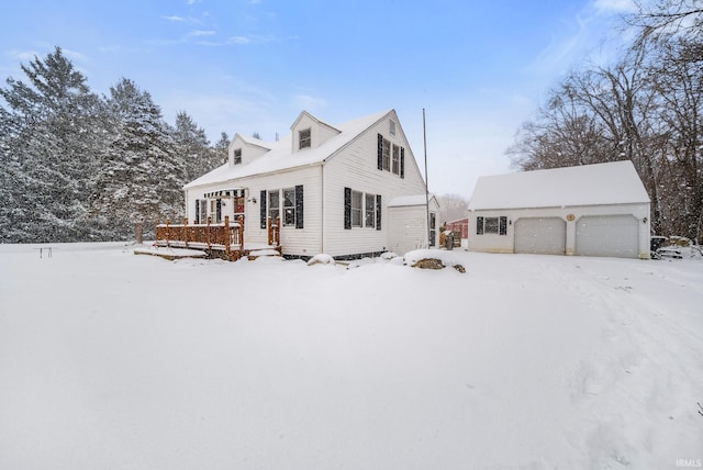 view of cape cod house