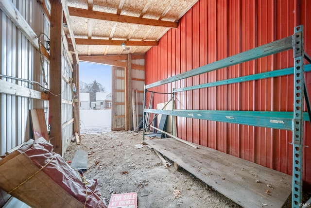 view of horse barn