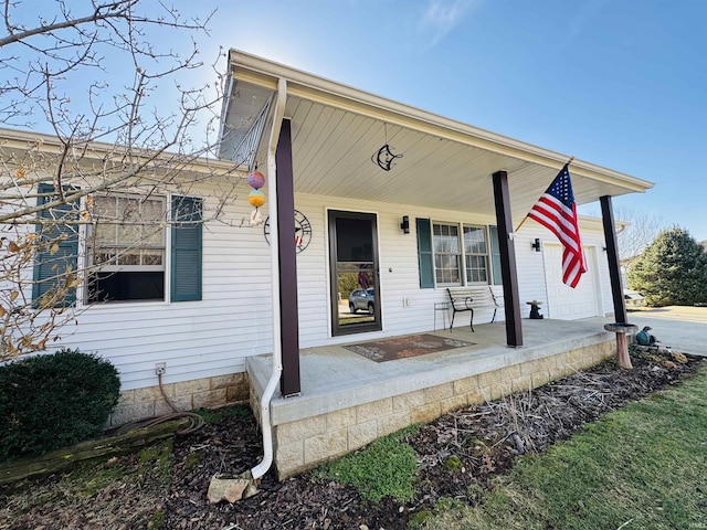 view of front of home with a porch