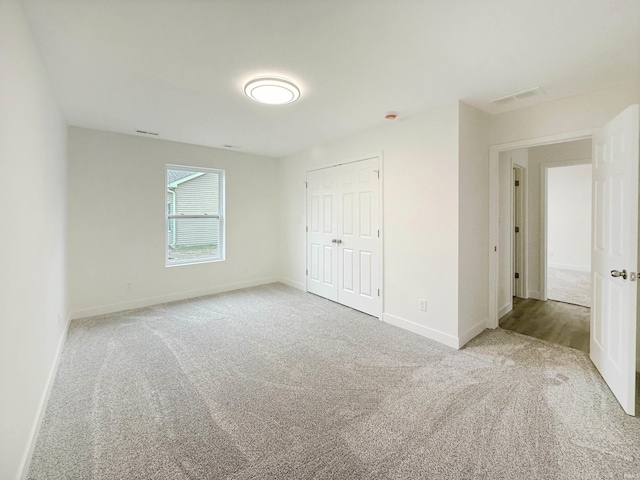 view of carpeted empty room