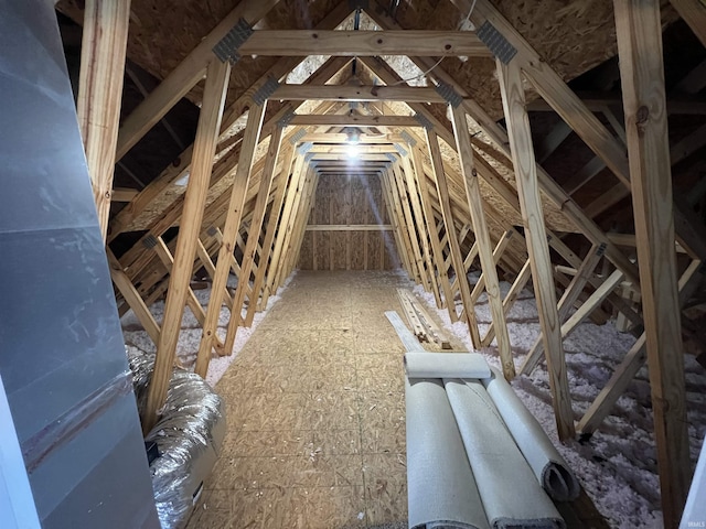 view of attic