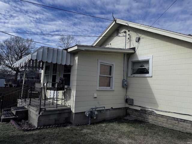 view of side of property