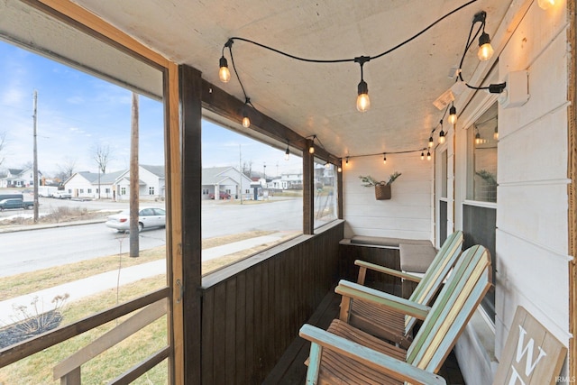 view of sunroom