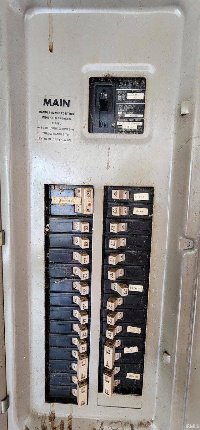 utility room featuring electric panel