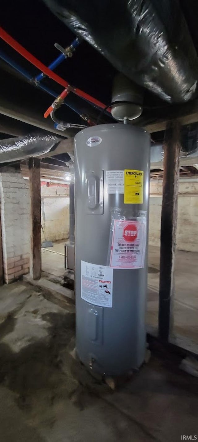 utilities featuring electric water heater