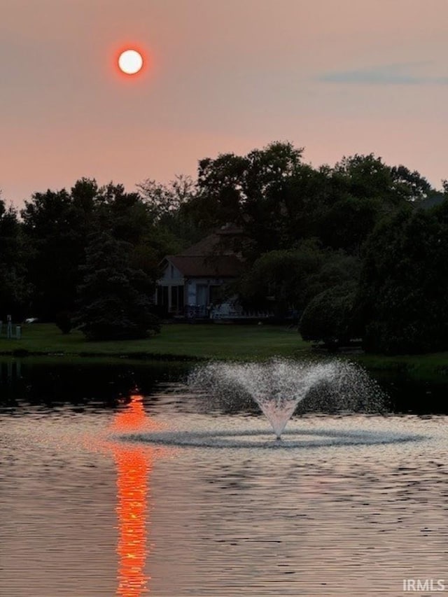 view of water feature