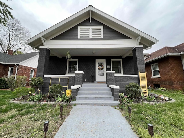 view of front of home with a porch