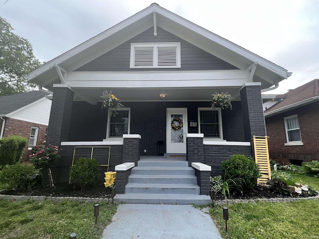 view of front of house with a porch