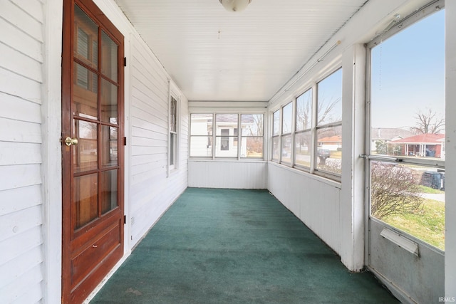 view of sunroom