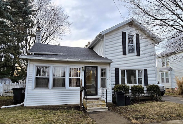 view of front of home