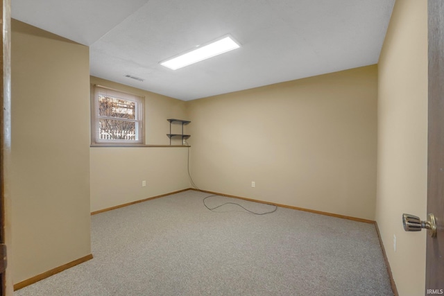 view of carpeted empty room