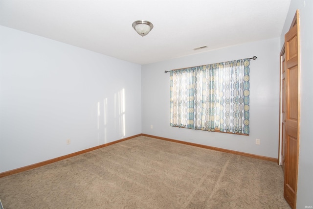 view of carpeted empty room