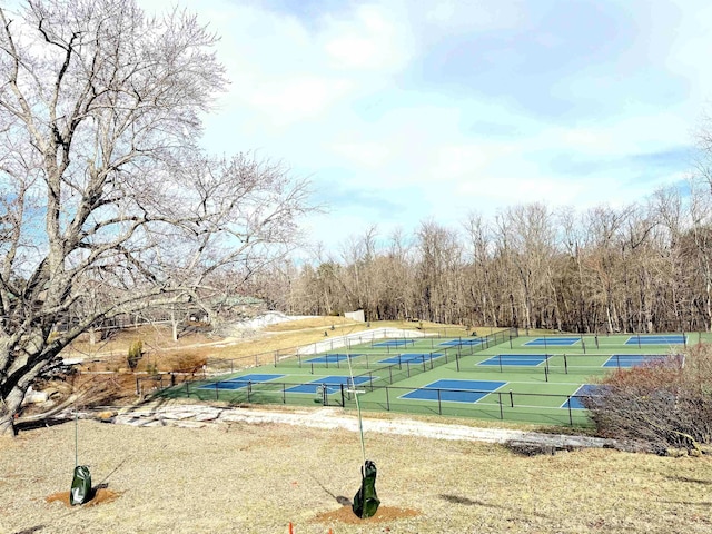 view of tennis court