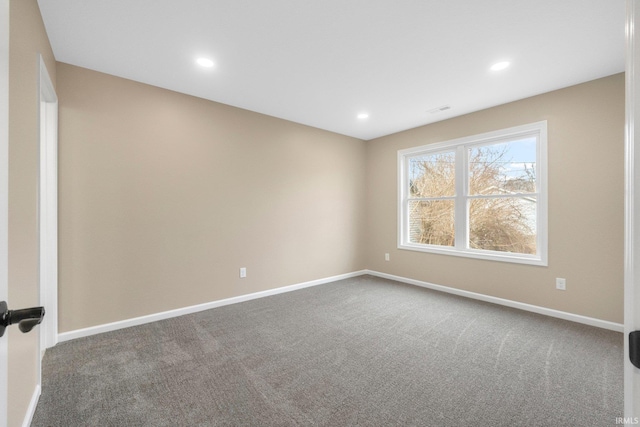 view of carpeted empty room