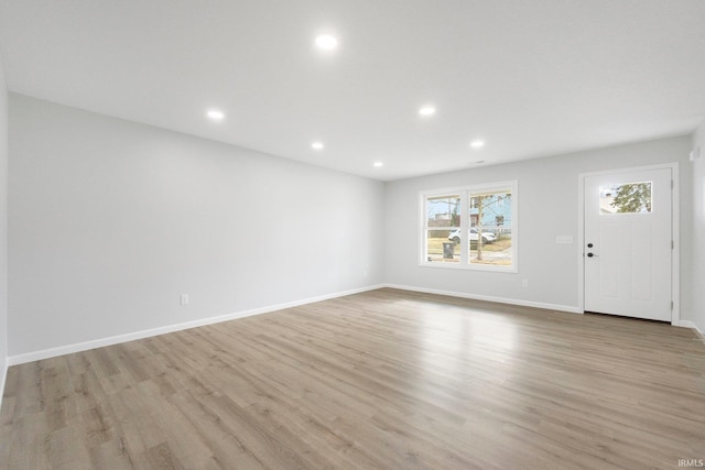 interior space featuring light hardwood / wood-style floors