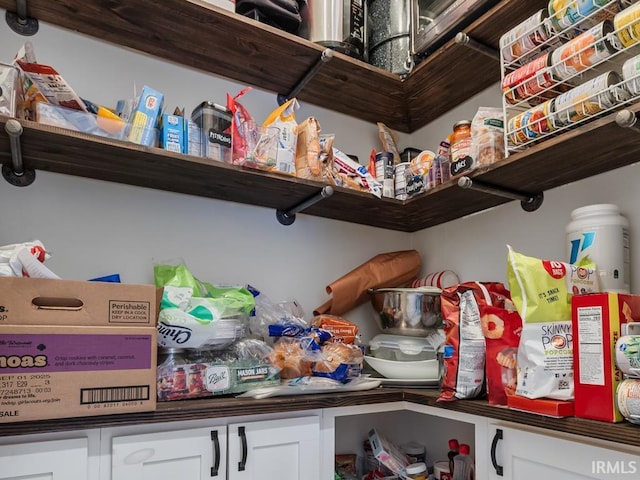 view of pantry