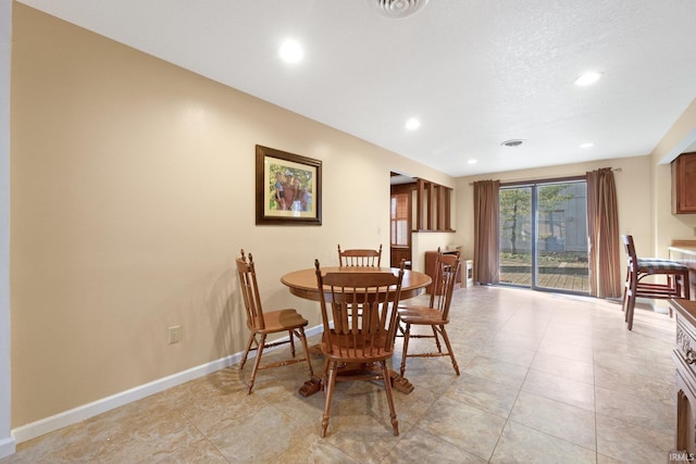 view of dining space