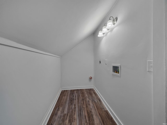 laundry room featuring hardwood / wood-style floors and hookup for a washing machine