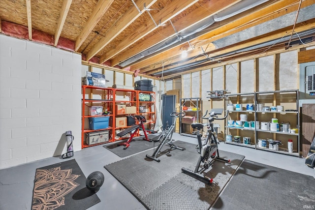 view of exercise room