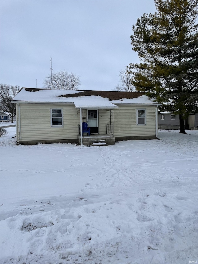 view of front of home