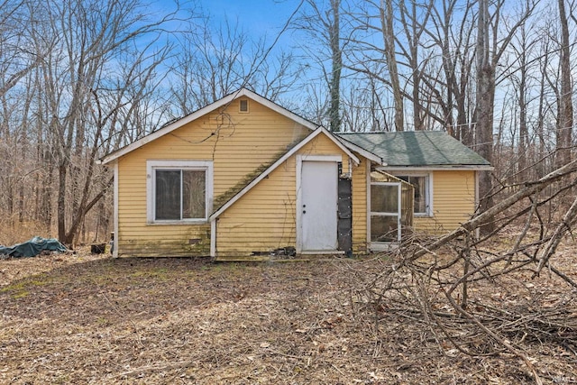 view of rear view of property