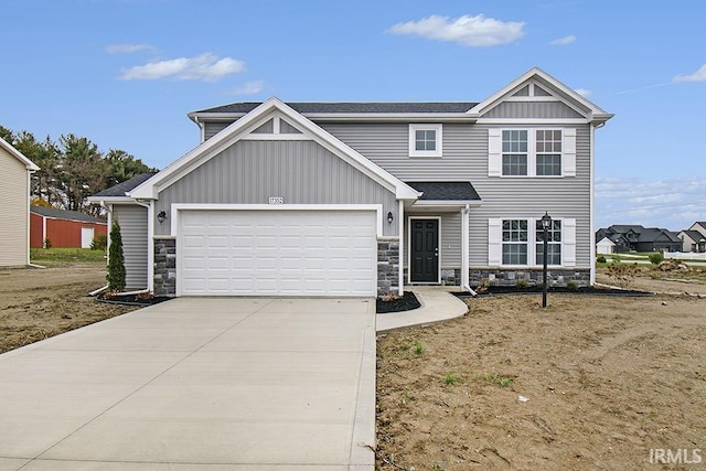 view of front of house featuring a garage