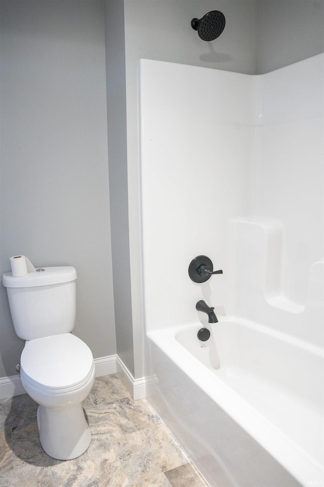 bathroom with  shower combination and toilet