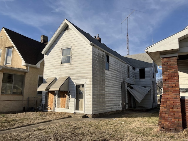 view of back of property