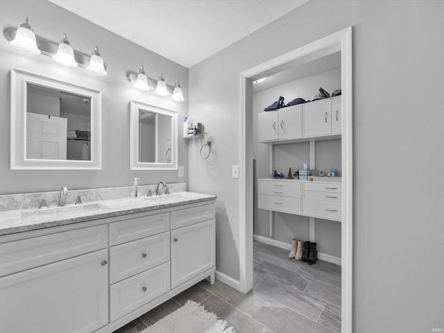 bathroom featuring vanity