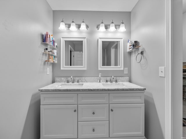 bathroom featuring vanity