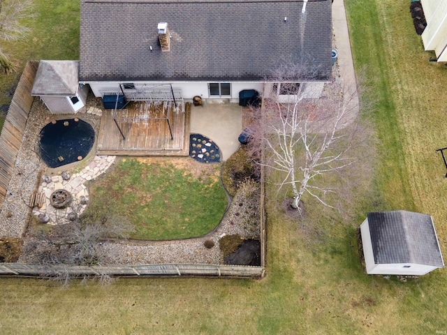 birds eye view of property