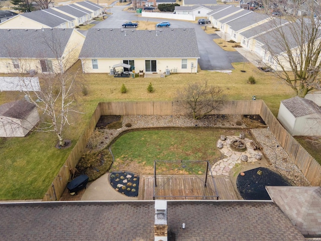 birds eye view of property