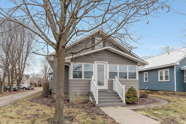 view of bungalow-style house