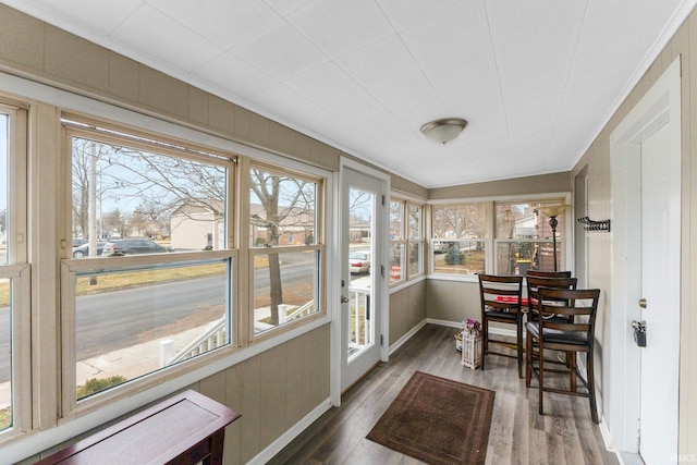 view of sunroom / solarium