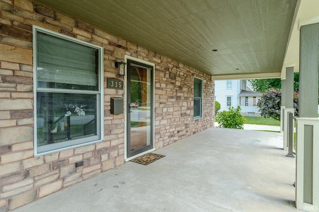 view of patio / terrace featuring a porch